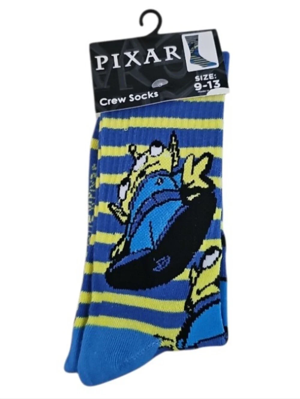 Disney Pixar Toy Story Crew Socks 2 Pair Buzz Alien Pizza Planet 9-13 NWT